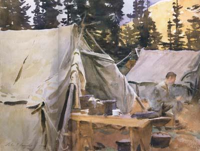 John Singer Sargent Camp at Lake O'Hara (mk18) Sweden oil painting art